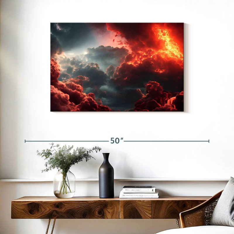 Final Battle Between Hell And Heaven VII, 24" H x 36" W