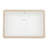 17" L x 12" W Rectangular White Ceramic Undermount Bathroom Sink with Overflow