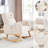 Anacely 28" Wide Rocker with Solid Wood and Footrest-989738316