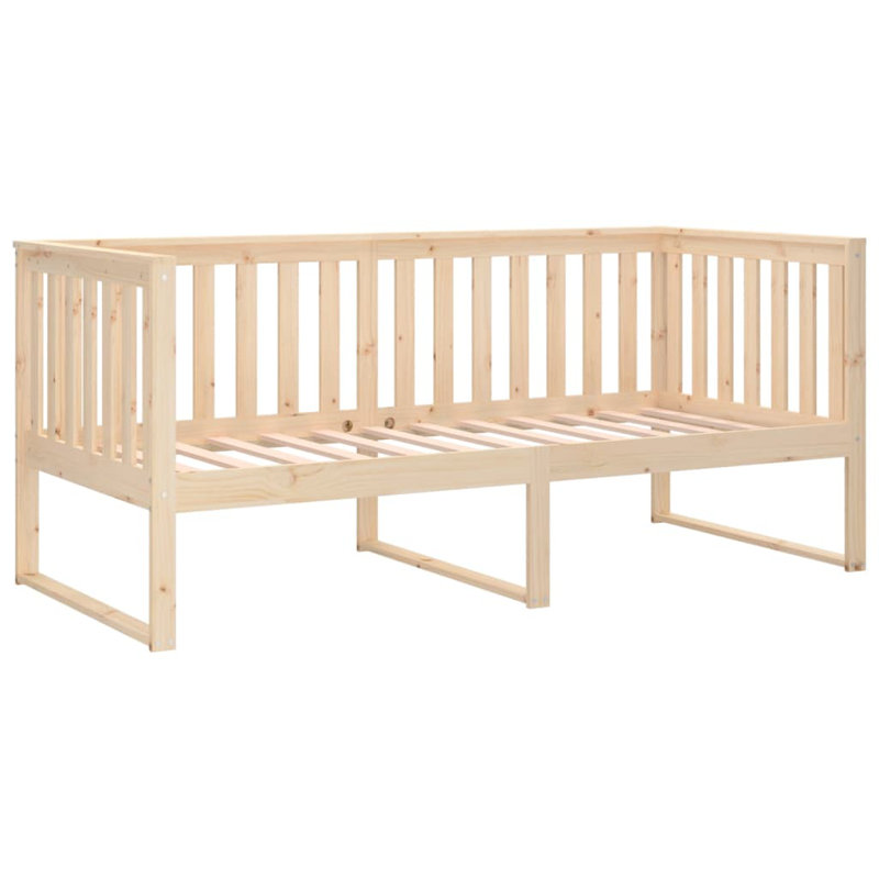 Kiyana European Single (90 X 200cm) Solid Wood Bed, Brown