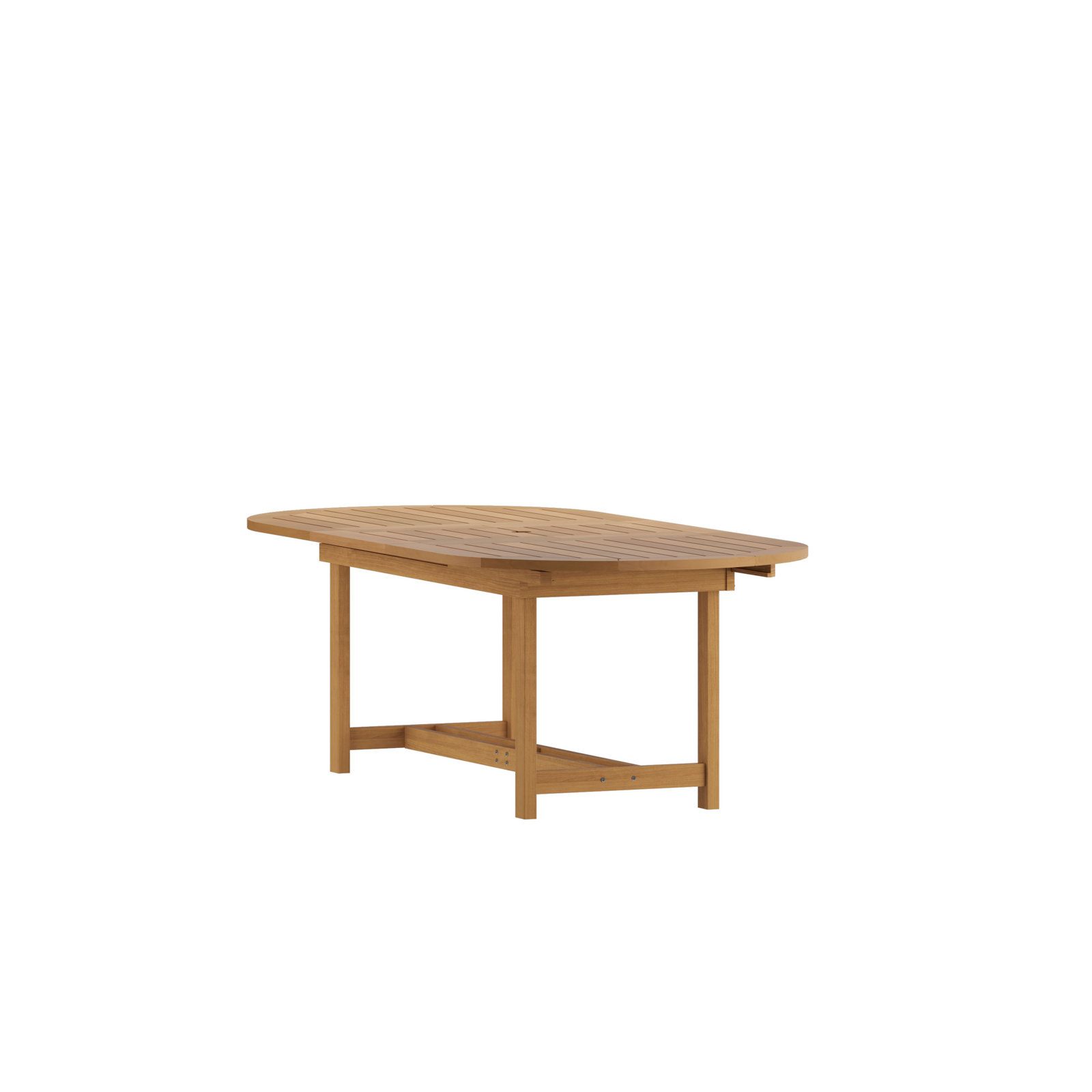 Alyisa 71'' Extendable Outdoor Dining Table, Light Wood