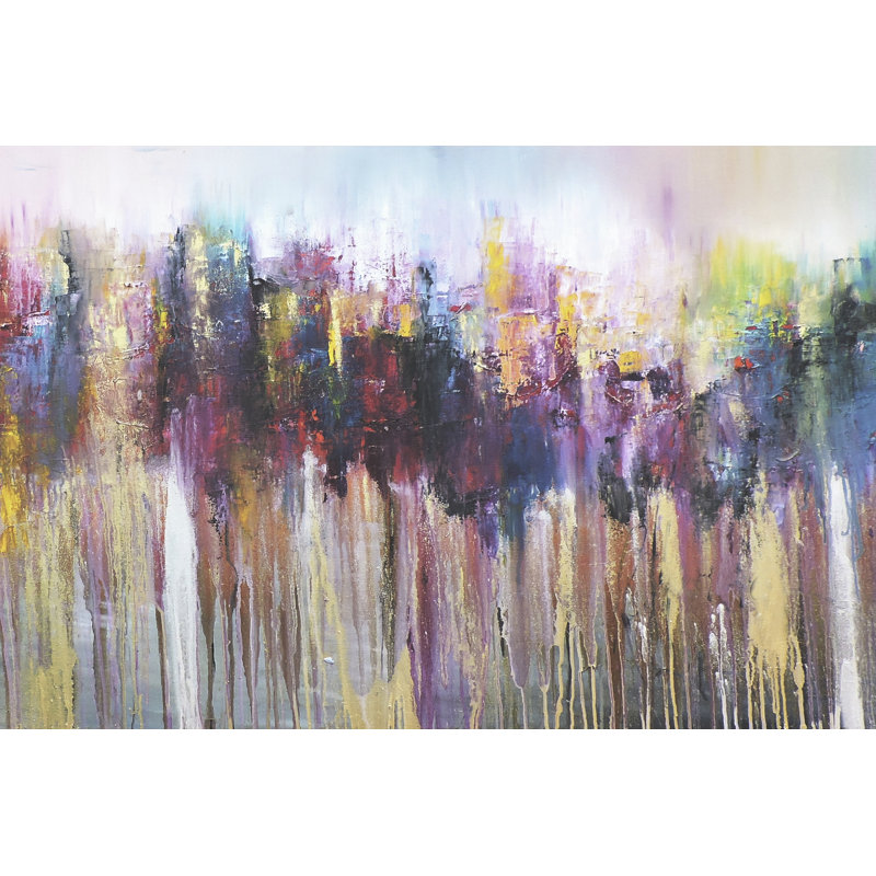 Morados II - Wrapped Canvas Painting, 51cm H x 76cm W