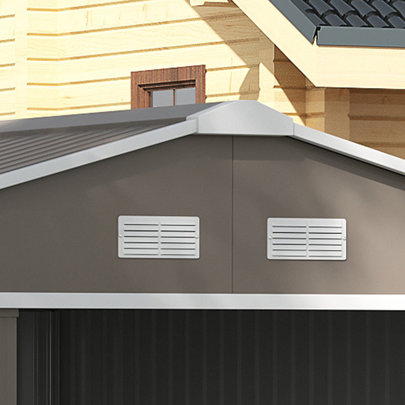 Jermone 13 ft. W x 11 ft. D Metal Flat Tool Shed