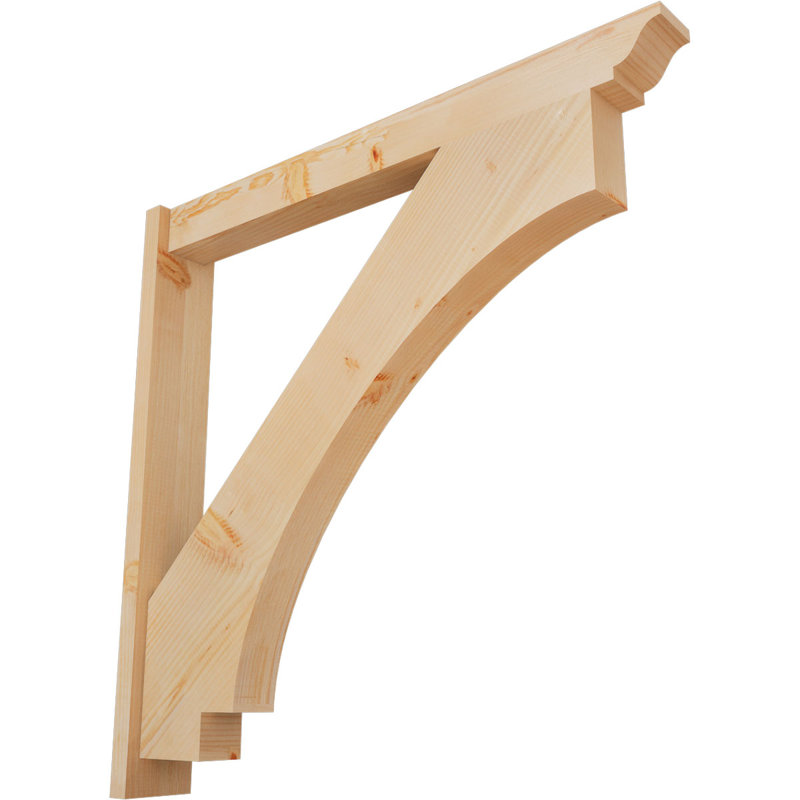 Persienne impériale traditionnelle, Sapin Douglas de 5 1/2 po (lisse), P 42 po x H 42 po