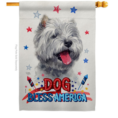 Double Sided 40'' H x 28'' W Polyester Animal House Flag