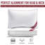 Microfiber Box Pillow 70x45cm, Soft Plush Filling Cushion with Hypoallergenic Support for Comfortable Sleep