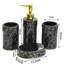 4pcs Ceramic Bathroom Set: Toothbrush Holder, Mouthwash Cup, 300ML Lotion Dispenser, Soap Dish-359775027