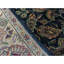 Mahajaran Wool Oriental Area Rug in Navy/Camel