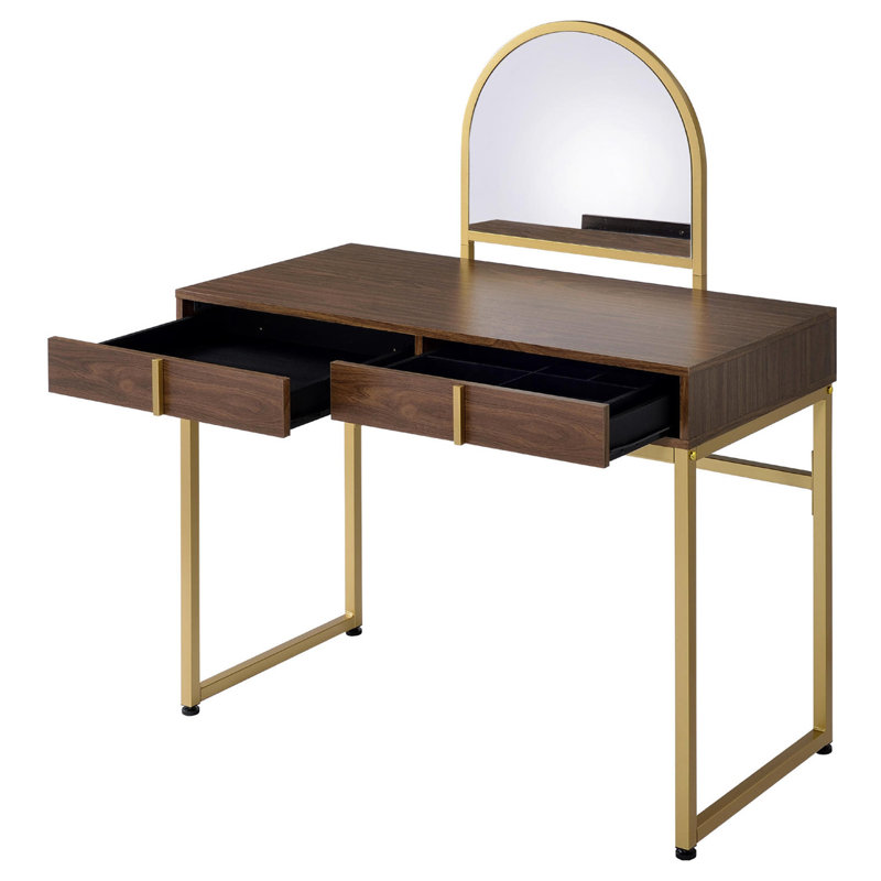 Coleen Vanity with Mirror, Light Yellow