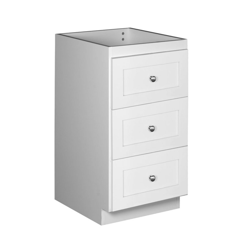 Armoire l 18" x h 34,5" Lysette, Blanc satiné