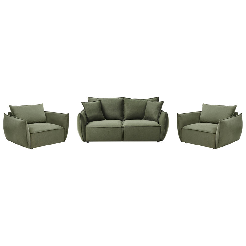 Stilla 3 - Piece Living Room Set, Green