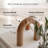 Wood Arch Bookshelf Decor Modern Shelf Decor Accents Decorative Objects For Coffee Table Entryway Table Sculptures Minimalist Home Decorations For TV Console Built In  And Mantle-346360071
