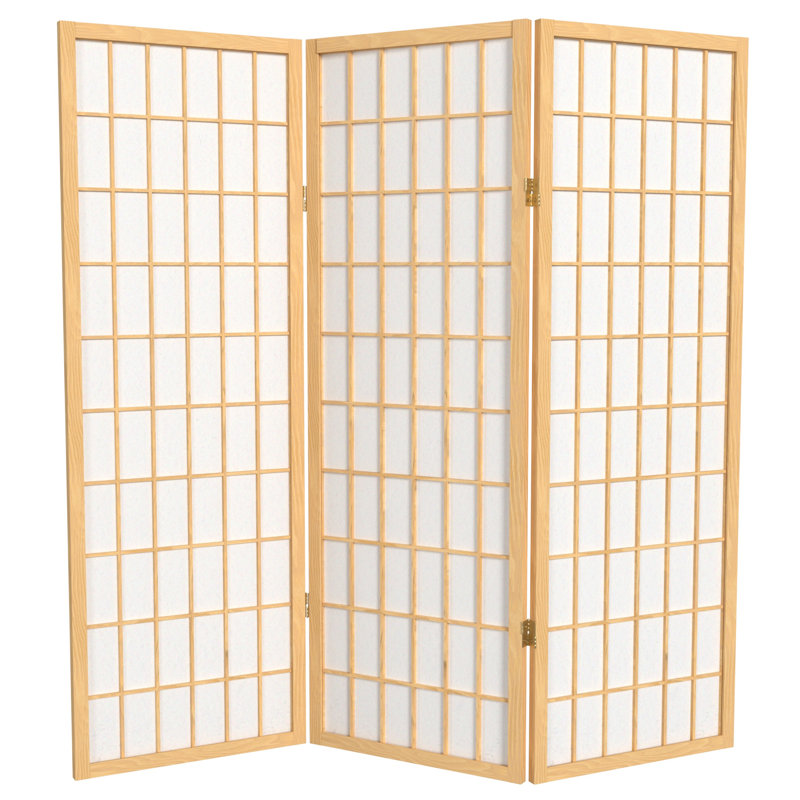 Écran court Shoji 50,75 "Alex, Naturel, 3 panneaux