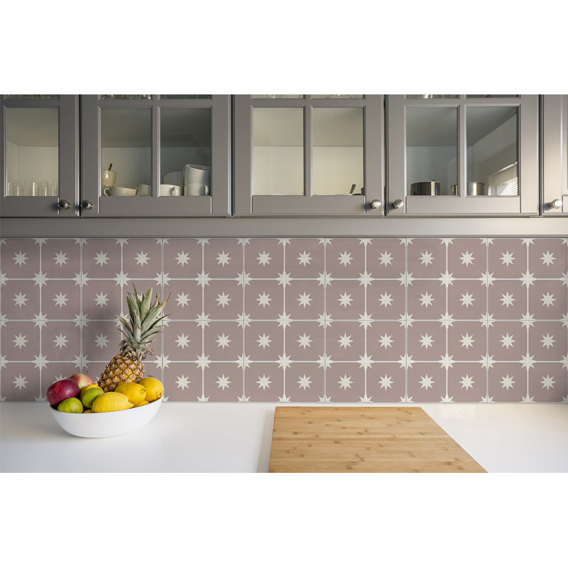 Hopeton 30cm W x 30cm L Vinyl Peel and Stick Field Tile