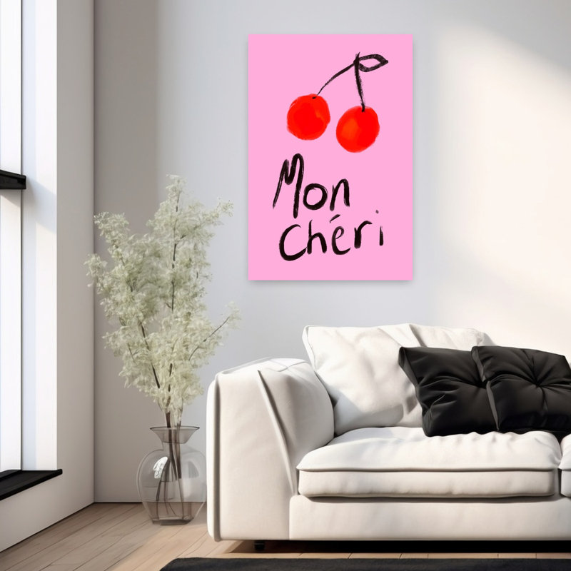Art mural Mon Cheri Cherries, H 36 po x l 24 po