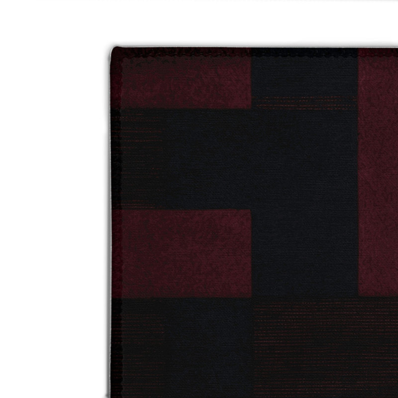 Tapis intérieur / extérieur mauve à carreaux, Rectangle 4pi x 6 pi