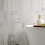 Castella de Blanc 4 in. x 12 in. Honed Marble Wall Tile