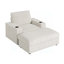Fauteuil rembourré avec repose-pieds avec rangement et accoudoirs, porte-gobelets-773718614