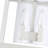 Smyth 3-Light Semi-Flush in Natural White with Clear Glass