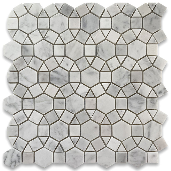 11" x 12" Marble Honeycomb Mosaic Wall & Floor Tile