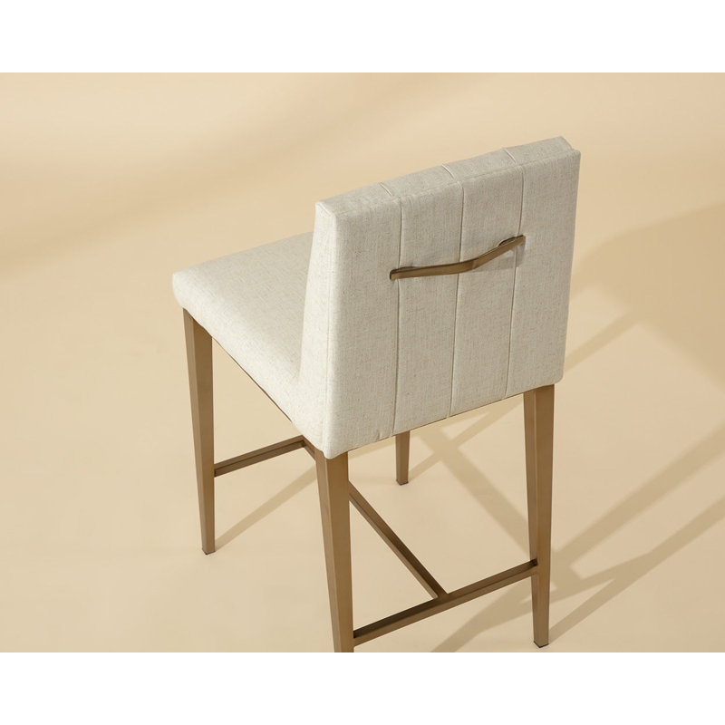 Wilbur Upholstered Stool with Metal Frame