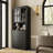 126" Wide Bookcase Wall Unit with Glass Doors, Drawers, Open Shelves, and Storage Cabinets-460881355