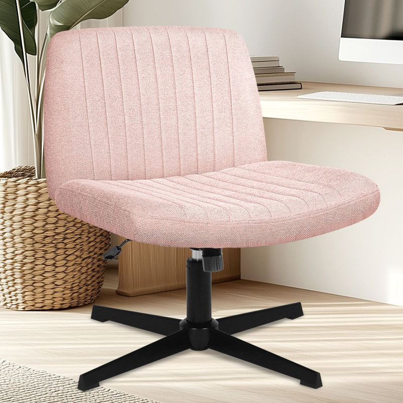 Chaise de bureau Taneha, Rose