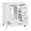 Ensemble de meuble-lavabo moderne avec meuble-lavabo, armoire de rangement avec porte à fermeture douce et 3 tiroirs