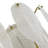 Nebih 2-light Brushed Shiny Brass Feather-shaped Glass Wall Sconce 