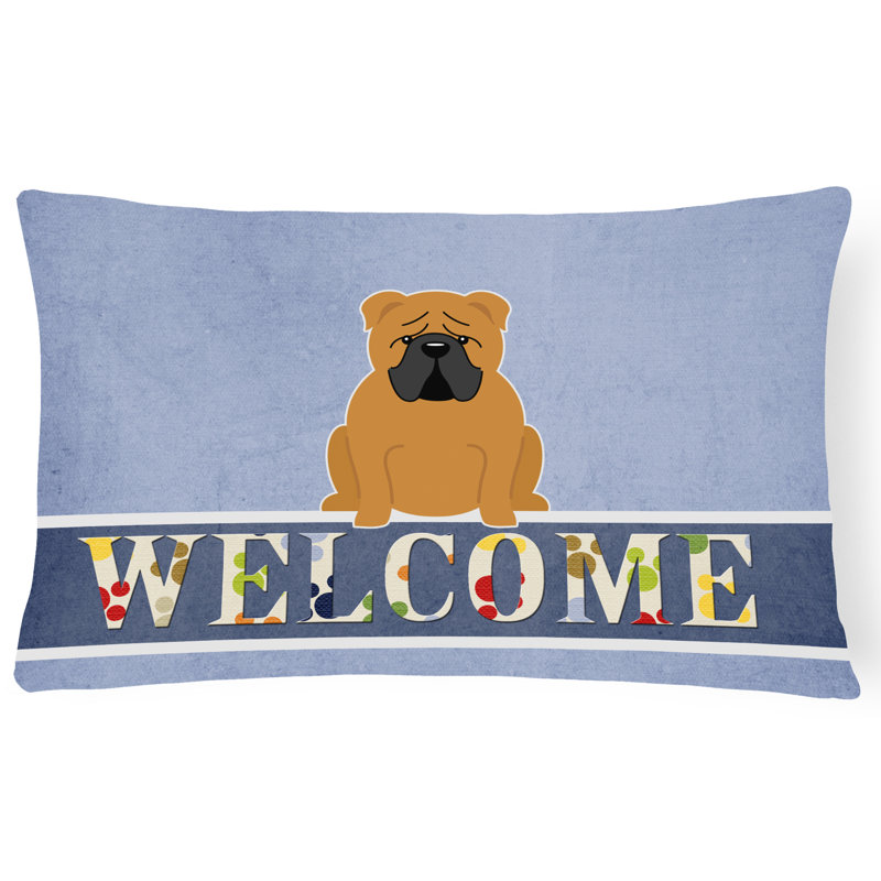  Coussin English Bulldog, Brun