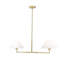 Lustre 2 lumières Ryckman en nickel brossé-1181059803