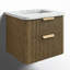 Liljan 24'' Wall-Mounted Single Bathroom Vanity with Engineered Stone Top-559609234