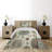 Traditional Polyester Ikat Coverlet-1510662930