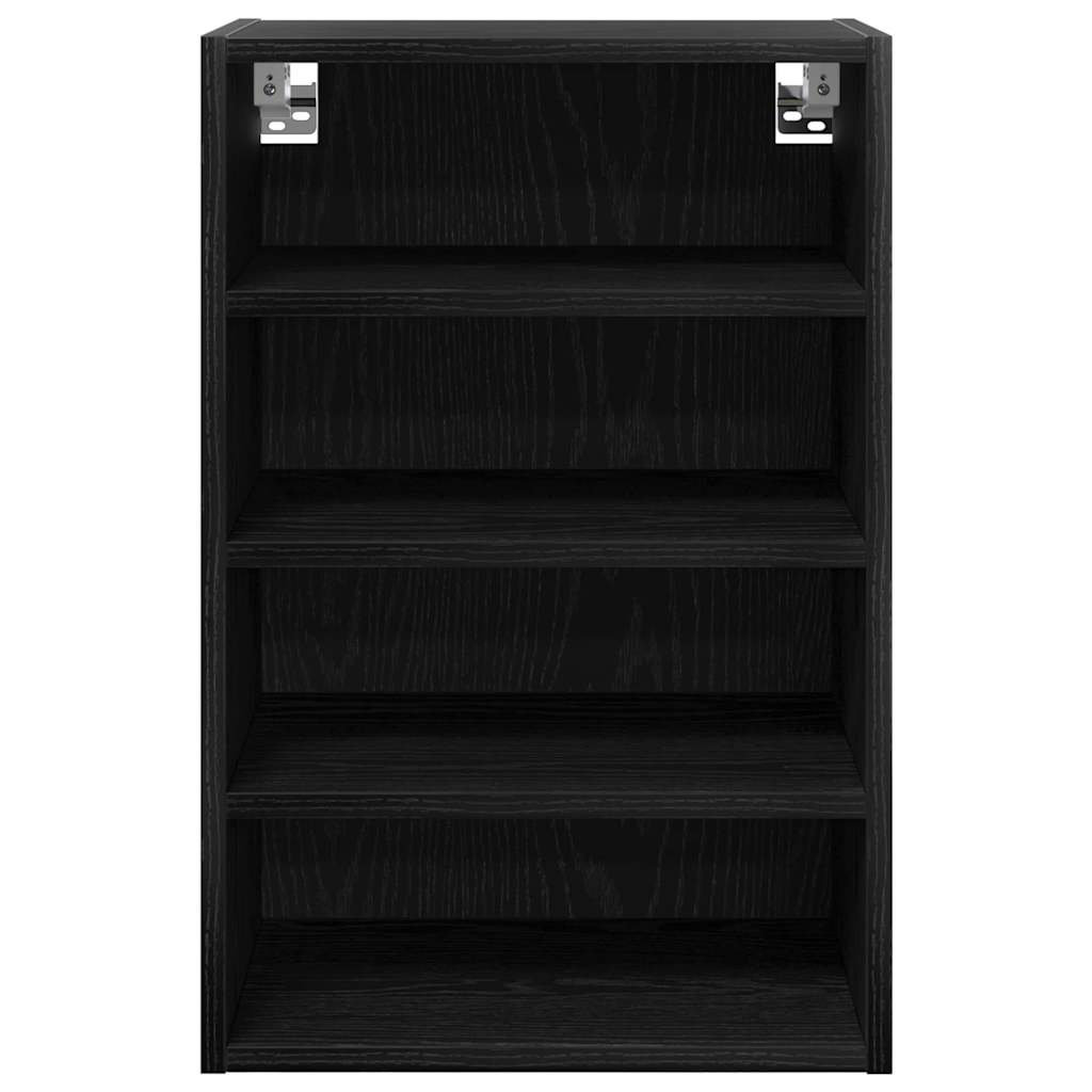 Vidaxl Hanging Cabinet With Shelf Riga Black Oak 20 X 29.5 X 60 Cm