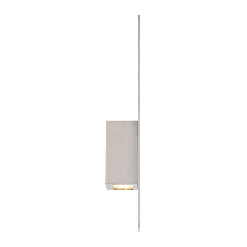 Icon LED Outdoor Flush Mount, 20" H x 3.25" W x 5" D, Brushed Aluminum