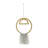 Round Metal Wall Hanging with Tassel