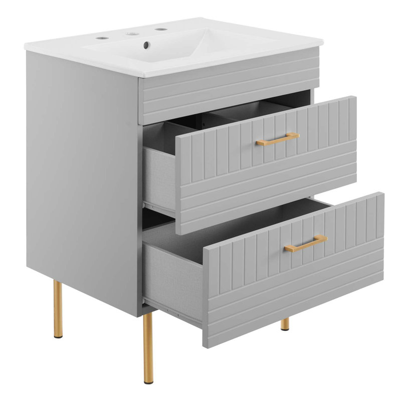 Daybreak 24" Bathroom Vanity, Light Gray