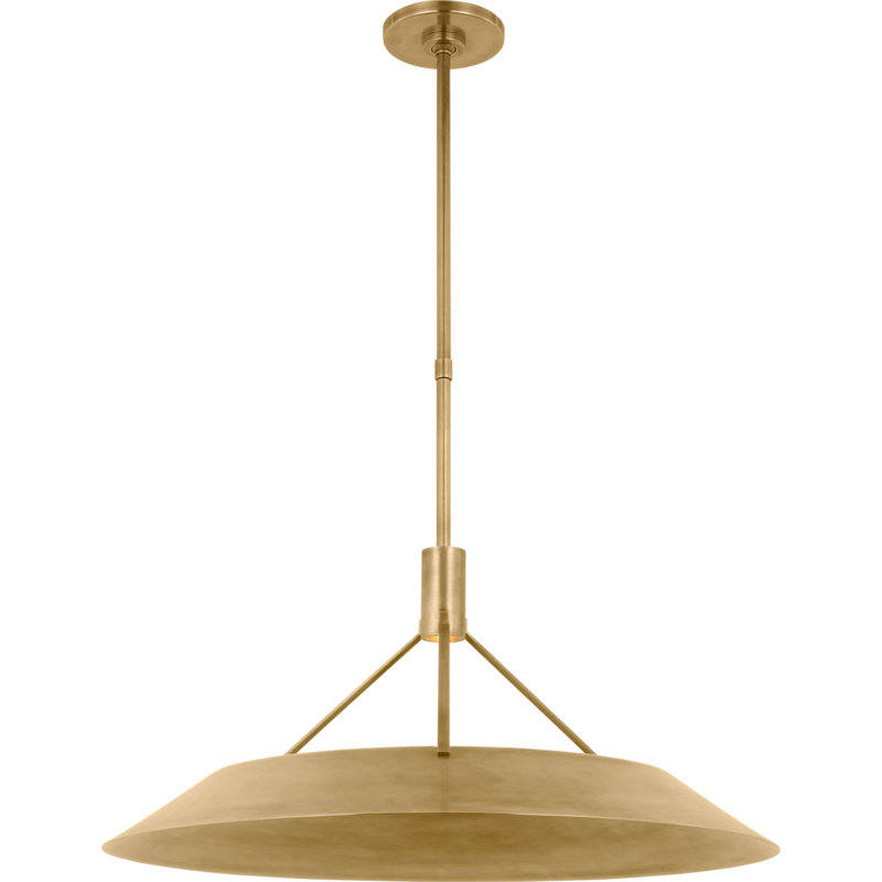 Sospeso X-Large Pendant, Hand Rubbed Antique Brass