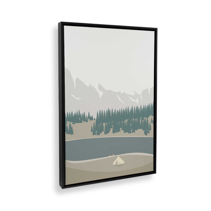 LEJR, impression sur toile, H 18 po x l 12 po, Impression encadrée sans passe-partout, Noir