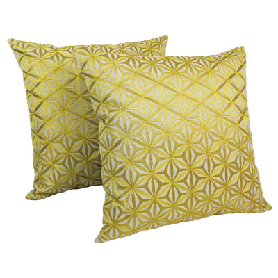 Embroidered Cotton Throw Pillow