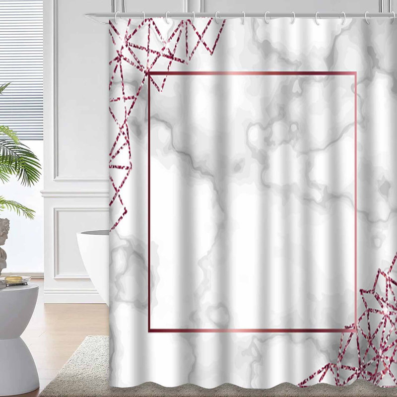 Rideau de douche Marble Trendy, L 72 po x l 84 po