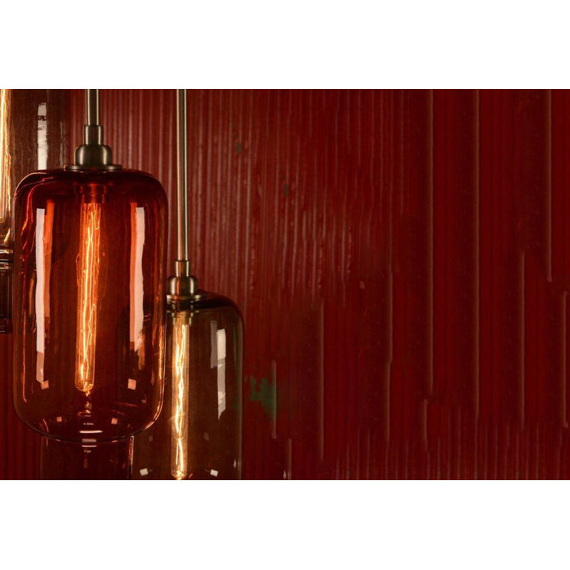 Luminaire suspendu grappe 3 lumières Sorbonne, H 34 po, Cristale, Nickel poli