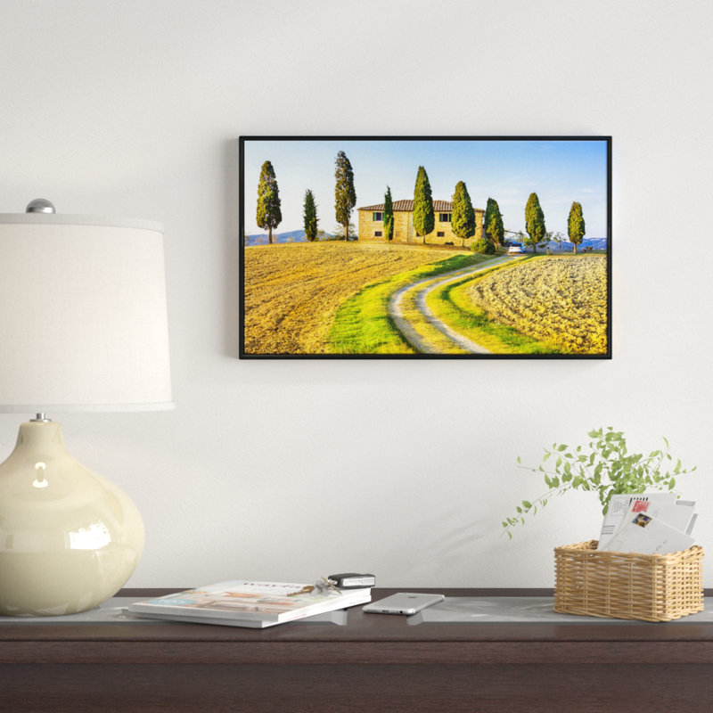 «Tuscany Scenery Italy», photographie encadrée sur toile, H 16 po x l 32 po x P 1 po