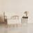Narrow Solid Wood Nightstand with 2 Drawers-285118320-283522431