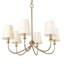 Lustre à intensité variable de style bougie à 6 lumières Abbiney