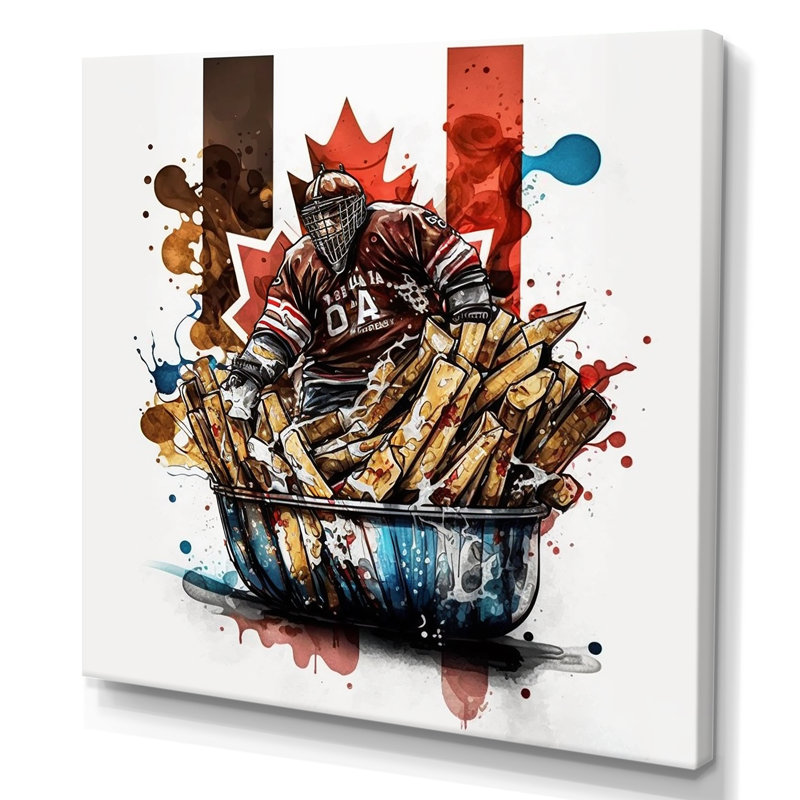 «But Tender In Poutine I», impression sur toile, H 24 po x l 24 po x P 1 po, Toile tendue