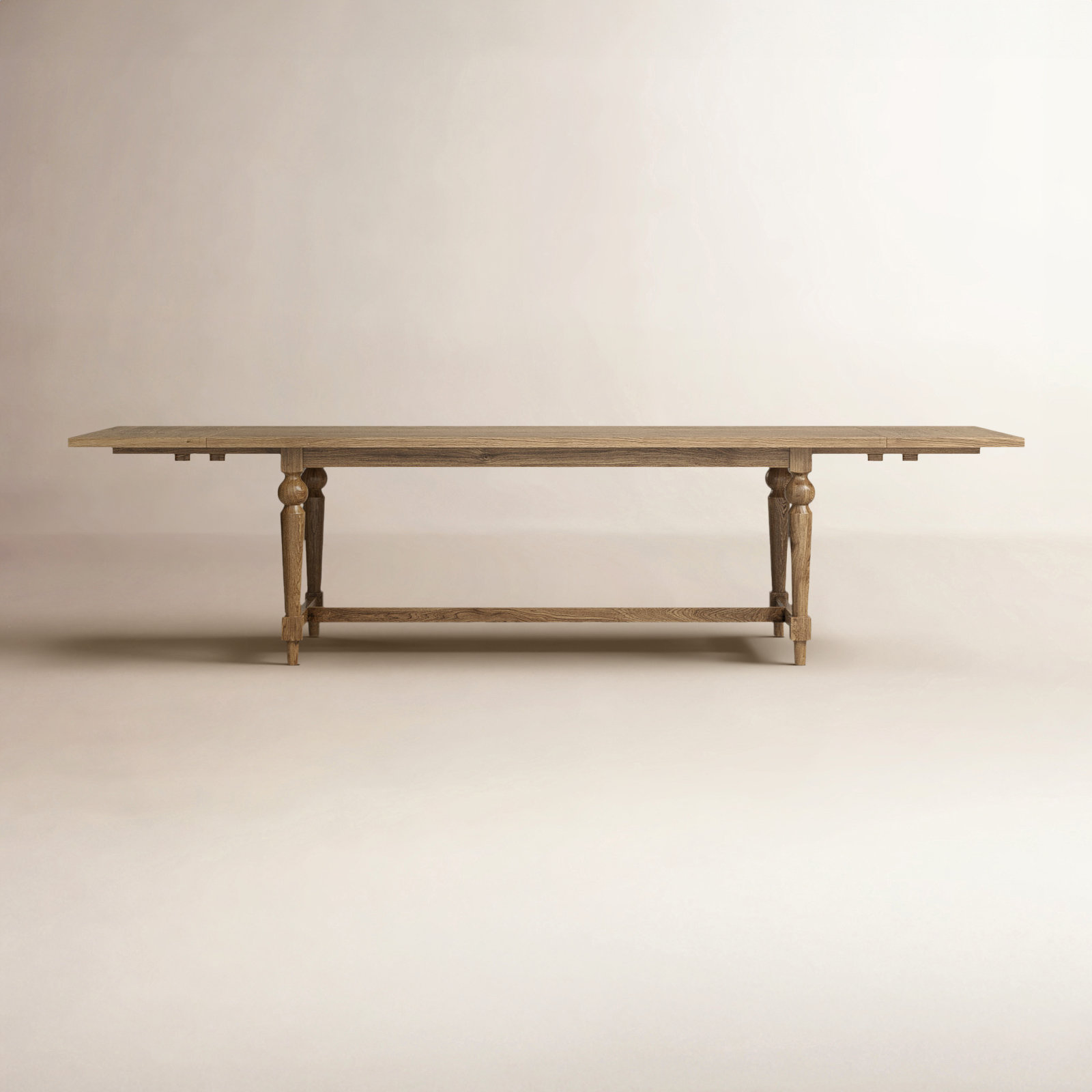 88" Extendable Oak Dining Table