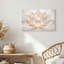 Tableau sur toile représentant une fleur de lotus translucide et lumineuse aux contours dorés-806834421