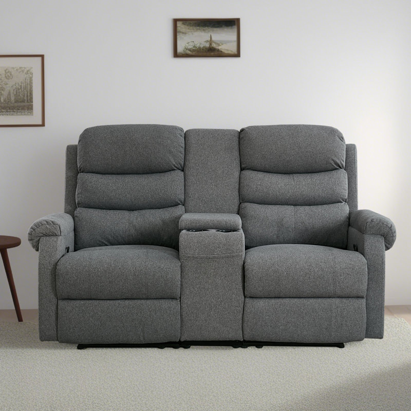 Causeuse inclinable 65,7 po Augustana, Lin gris