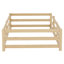 Lit sur pied Flyn Montessori avec clôture et cadre en bois-116085310
